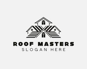 Roofing Property Contractor logo design