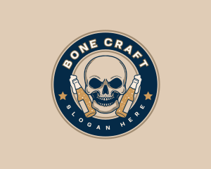 Brewery Beer Skull logo design