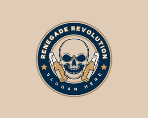 Brewery Beer Skull logo