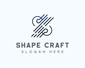 Minimal Line Shapes logo design