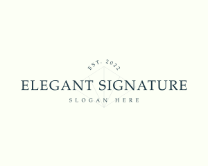 Elegant Boutique Business logo design