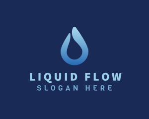 Water Liquid Droplet logo design