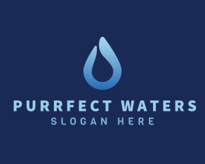 Water Liquid Droplet logo design