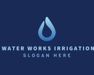 Water Liquid Droplet logo design