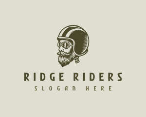 Motorcycle Helmet Biker logo design