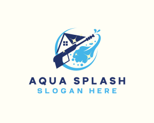 Splash Pressure Wash Cleaning logo design