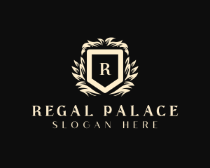 Wreath Shield Regal College  logo design