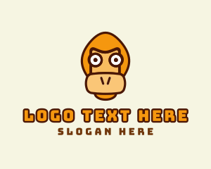 Monkey Orangutan Face  Logo