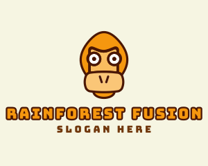 Monkey Orangutan Face  logo