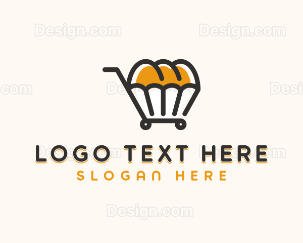 Bread Shopping Cart Logo