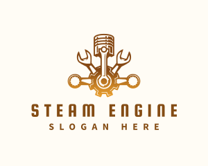 Wrench Engine Maintenance logo design