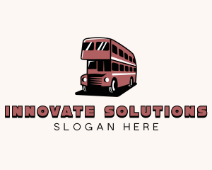 Double Decker Bus Vehicle Logo