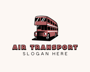 Double Decker Bus Vehicle logo design