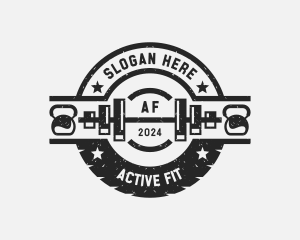 Gym Fitness Weightlifting Training logo design