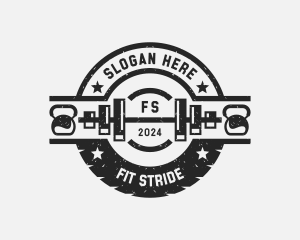 Gym Fitness Weightlifting Training logo design