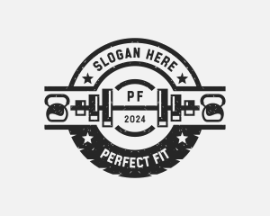 Gym Fitness Weightlifting Training logo design