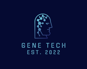 Human Neuroscience Mind logo design