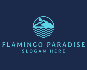 Travel Island Paradise logo design