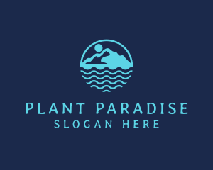 Travel Island Paradise logo design