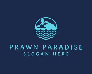 Travel Island Paradise logo design