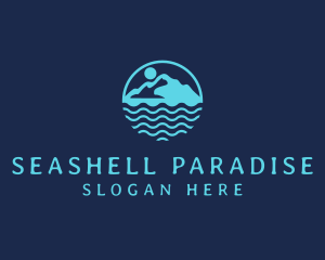 Travel Island Paradise logo design