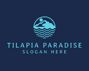 Travel Island Paradise logo design