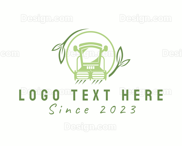 Gardening Lawn Mower Logo