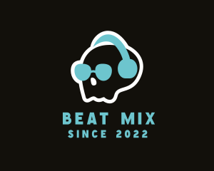 Skull Headphones DJ logo