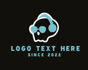 Band - Skull Headphones DJ logo design