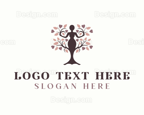 Woman Tree Yoga Logo