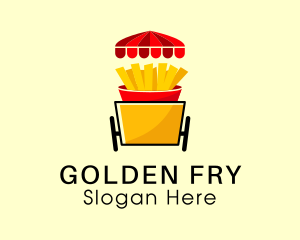 Fries Food Cart  logo design