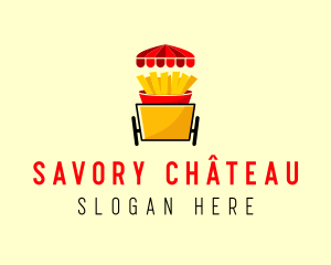 Fries Food Cart  logo design