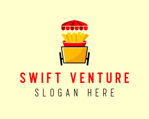 Fries Food Cart  logo design