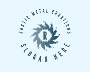 Industrial Metal Circular Saw logo design