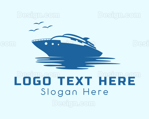 Travel Cruise Ship Logo