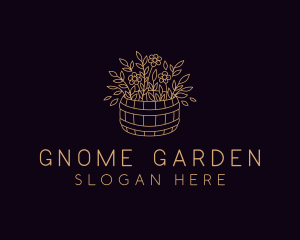 Garden Flower Plant logo design