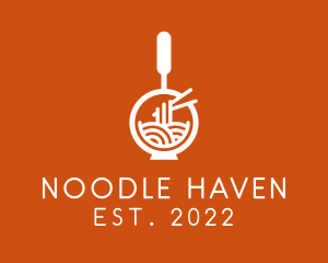 Oriental Pan Noodles  logo design