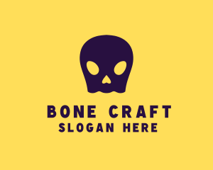 Halloween Ghost Skull logo design