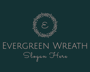 Luxe Boutique Wreath  logo design