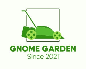 Lawn Mower Gardening logo design