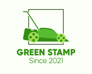 Lawn Mower Gardening logo design