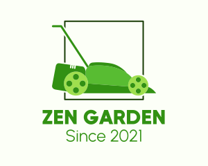 Lawn Mower Gardening logo design