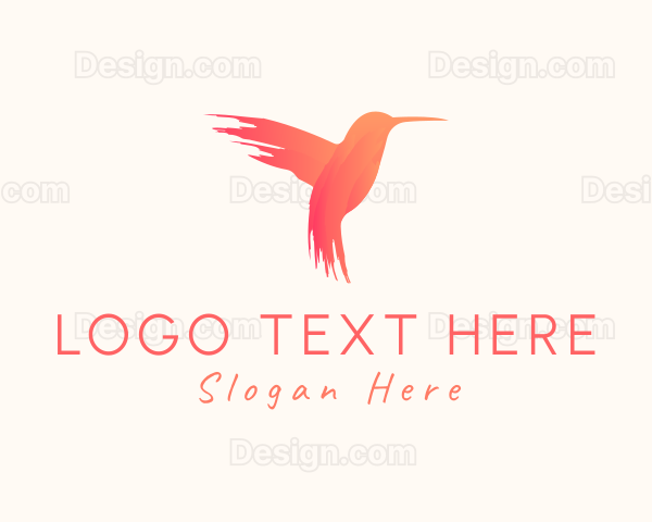 Hummingbird Gradient Paint Logo