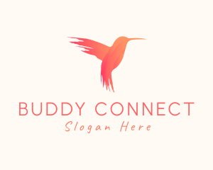 Hummingbird Gradient Paint logo design