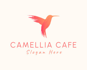 Hummingbird Gradient Paint logo design