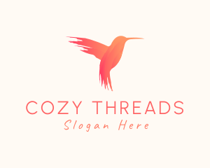 Hummingbird Gradient Paint logo design