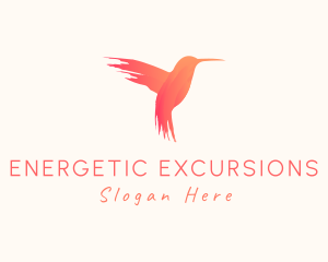 Hummingbird Gradient Paint logo design