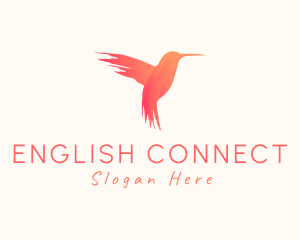 Hummingbird Gradient Paint logo design