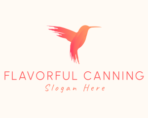 Hummingbird Gradient Paint logo design