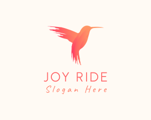 Hummingbird Gradient Paint logo design